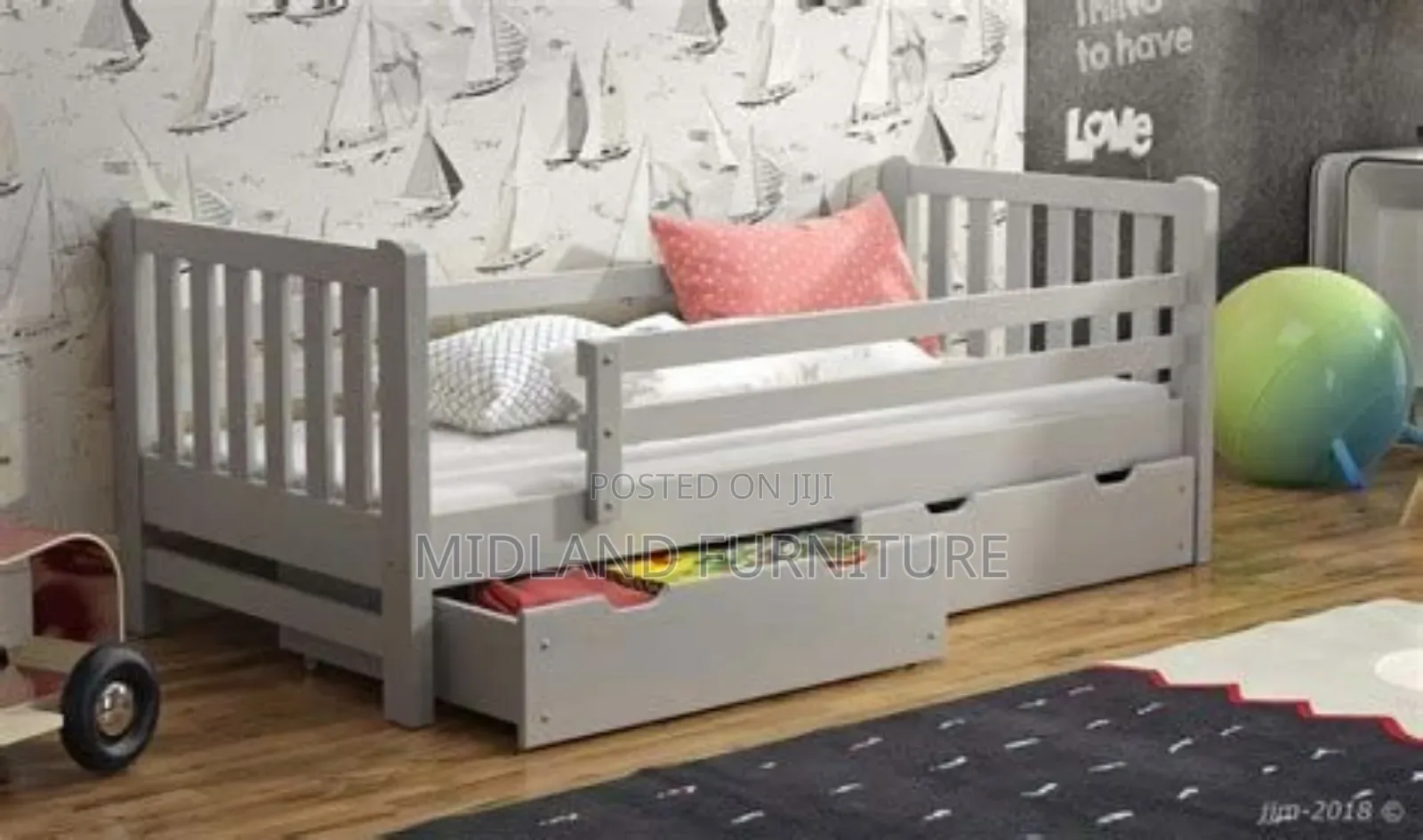 Toddler Bed With Storage Drawers