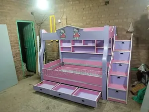Bunk Beds With Stairs and Shelves