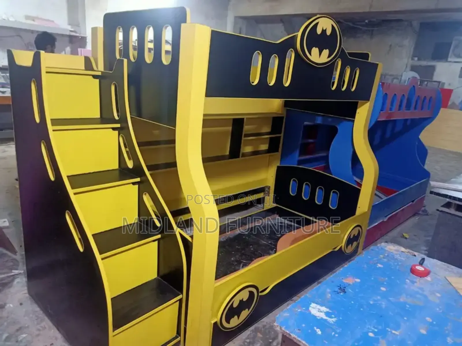 Bunk Beds With Stairs and Shelves