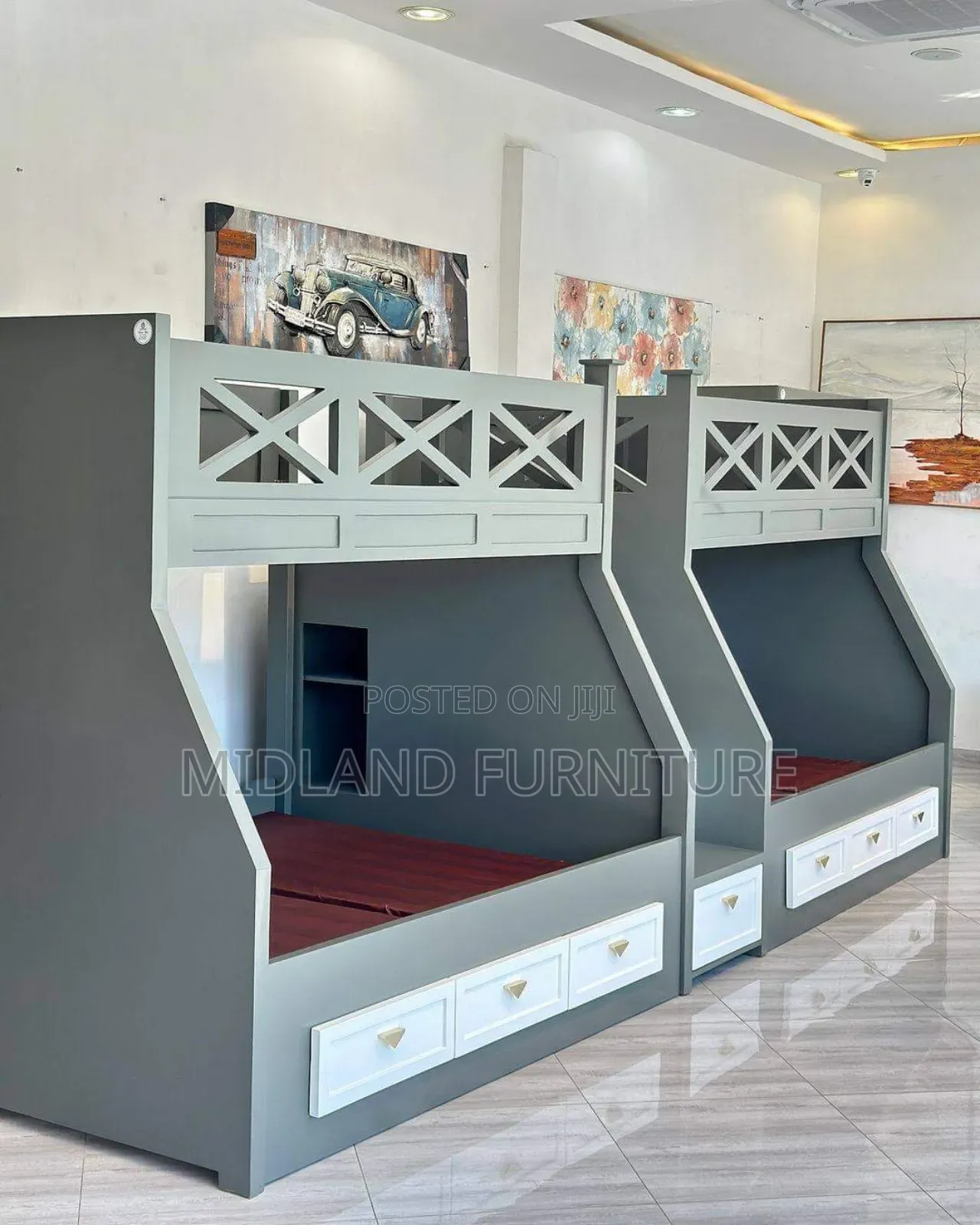 Bunk Beds With Stairs and Shelves