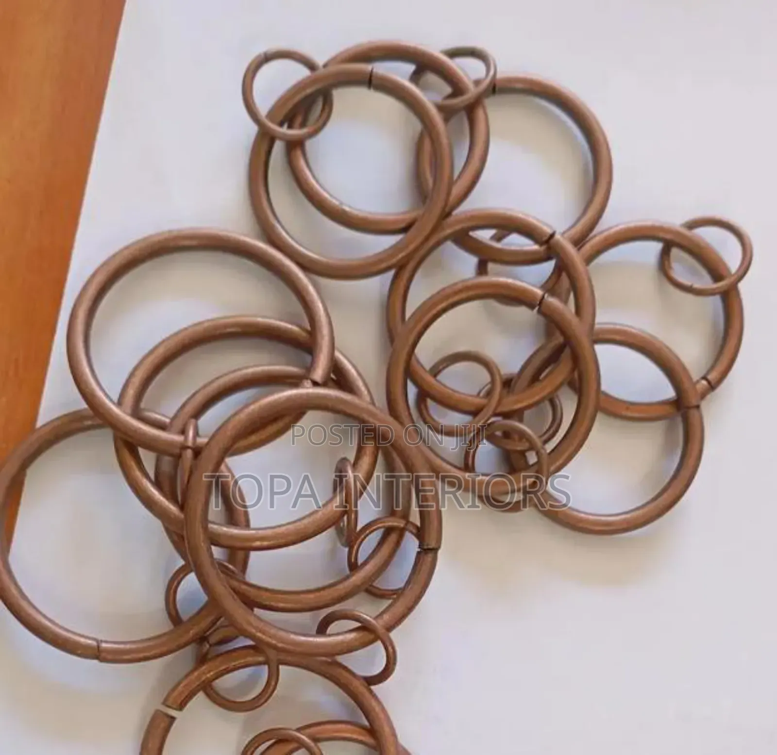 Metallic Drapery Rings For Hanging Curtains