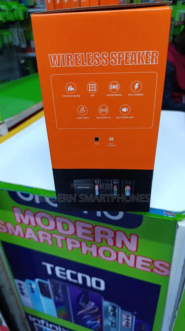 Amaya BD34 Wireless Bluetooth Speaker Karaoke 2 Microphone - thumbnail 4