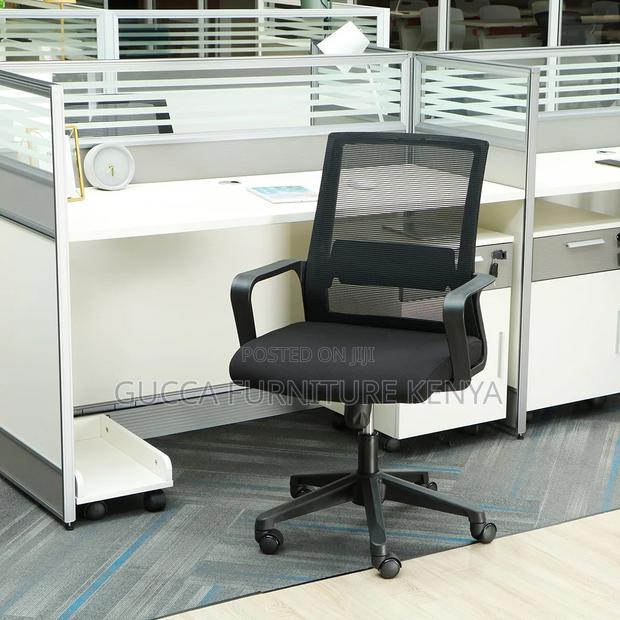 Office Chairs: Captain Mesh Medium Back Office Chair