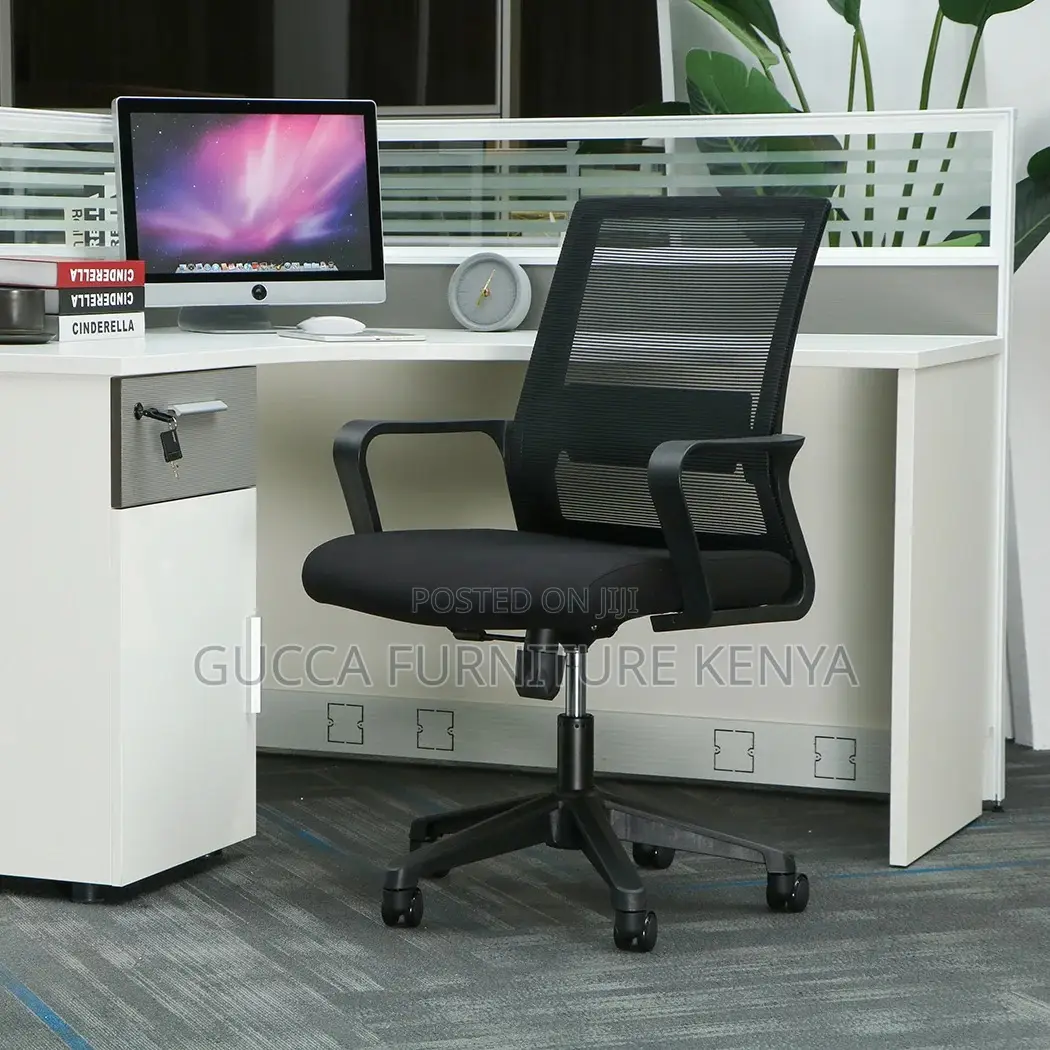 Office Chairs: Captain Mesh Medium Back Office Chair