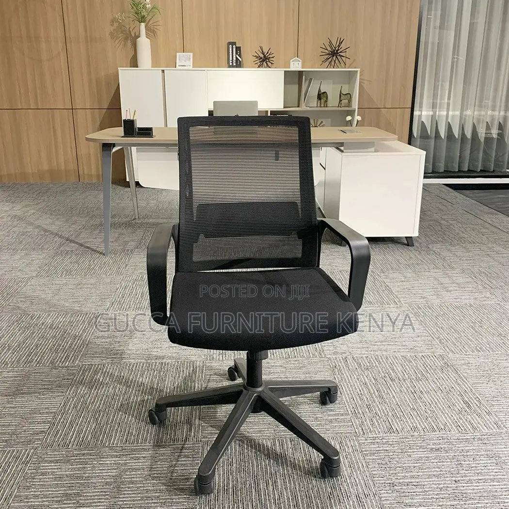 Office Chairs: Captain Mesh Medium Back Office Chair