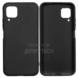Black Silicone Soft Touch Back for Huawei P40 Lite