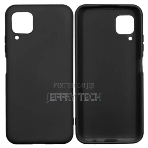 Black Silicone Soft Touch Back for Huawei P40 Lite