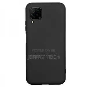 Black Silicone Soft Touch Back for Huawei P40 Lite