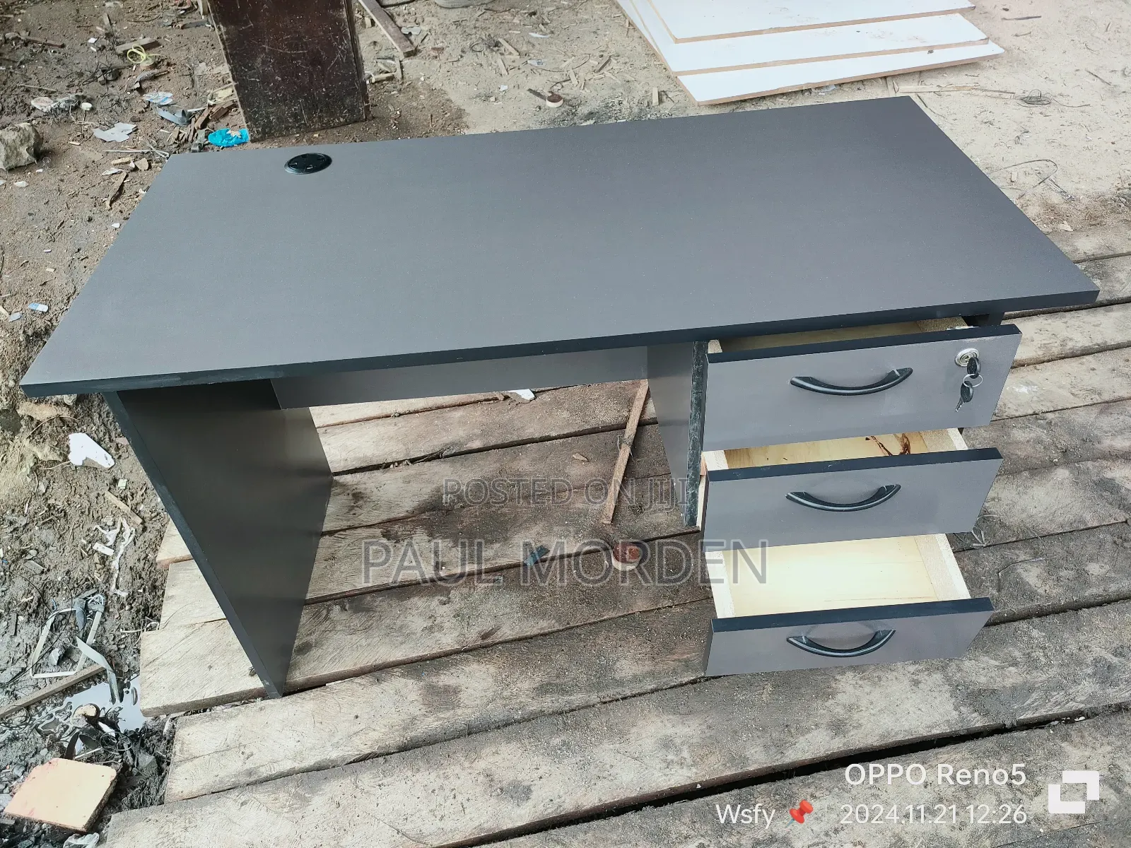 Grey Office Service Desk