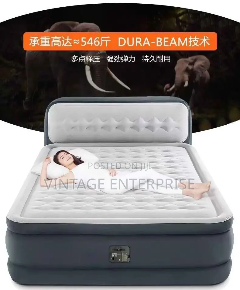 Intex Dura Beam Airbed With Inbuilt Electric Pump