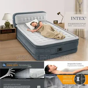 Intex Dura Beam Airbed With Inbuilt Electric Pump