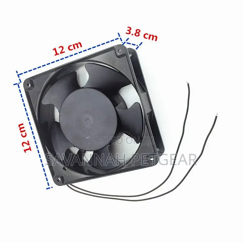 Industrial Incubator Fan 12x12x3.9cm Suitable (24-5280 Eggs)