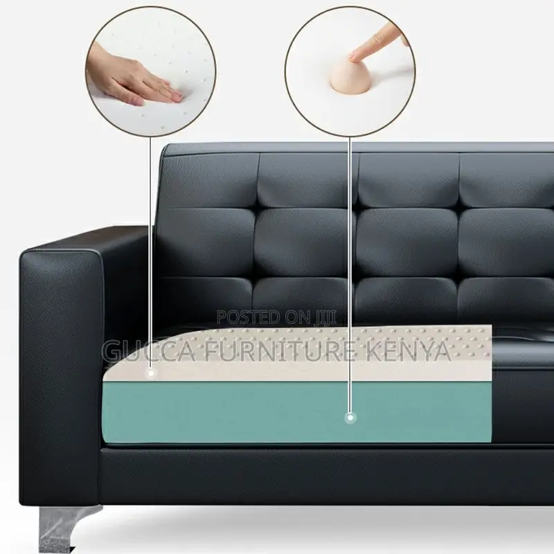 Sofas:5-Seater Executive Reception Office Leather Sofa
