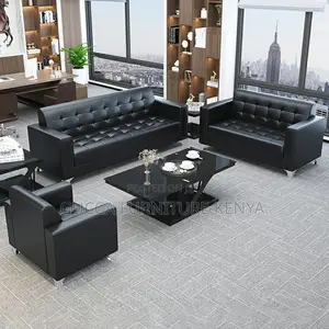 Sofas:5-Seater Executive Reception Office Leather Sofa