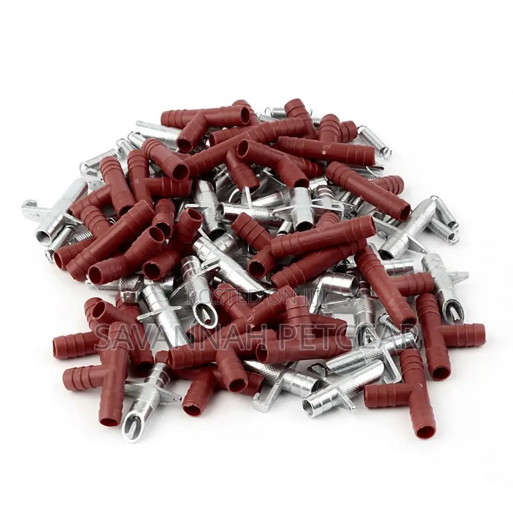 50pcs Rabbit Water Drinker, Automatic Chromed Rabbit Drinker
