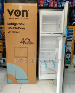 181litres Von Double Door Fridge