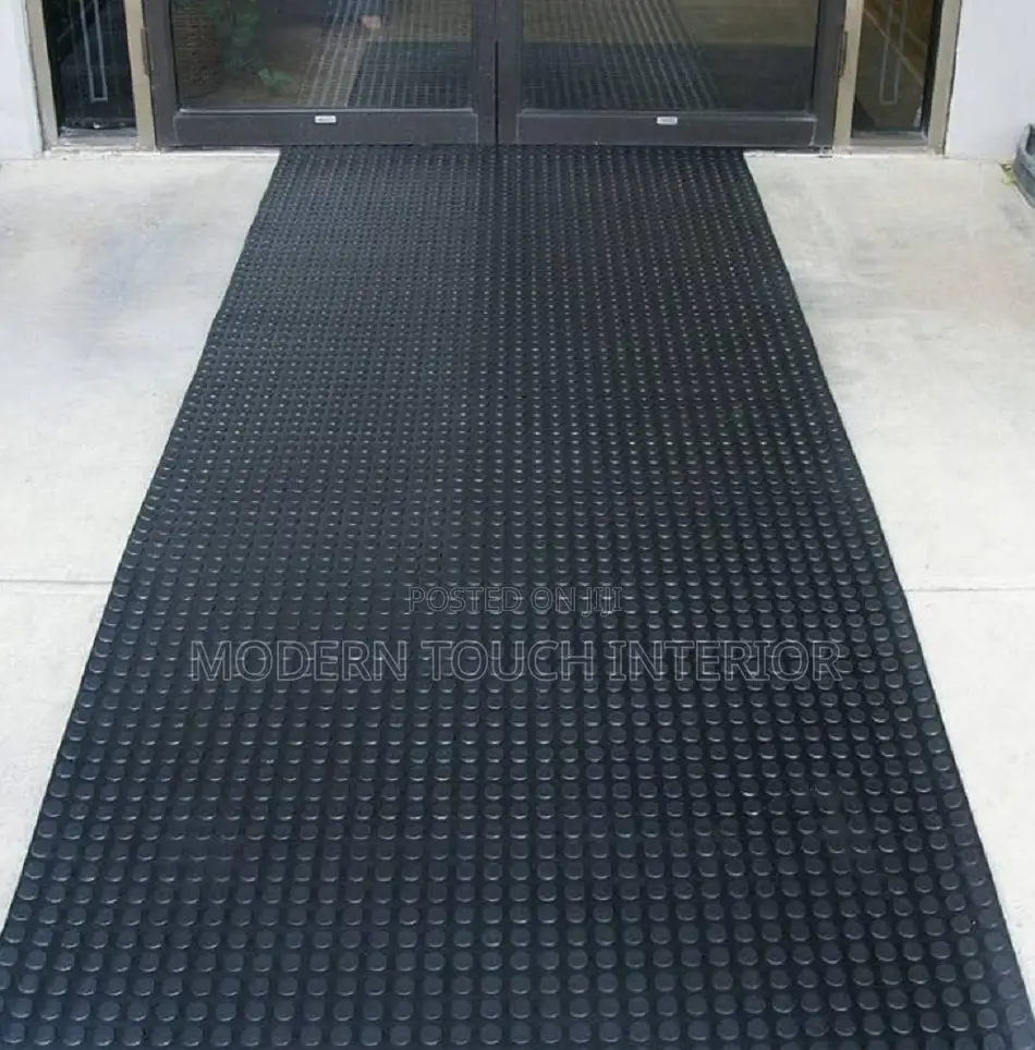 Black Anti-Slip Coin Rubber Carpets