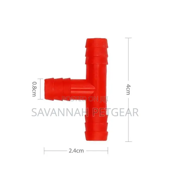 20 PCS Plastic Tee Diameter 8 Mm Rabbit Drinking Waterer