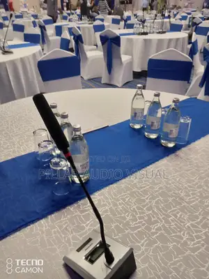 Wireless Goose Microphones for Hire, Set Up With Tables Se
