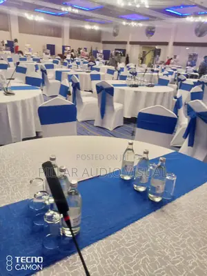 Hire Wireless Goose Microphones, Tables Seats, Dressed