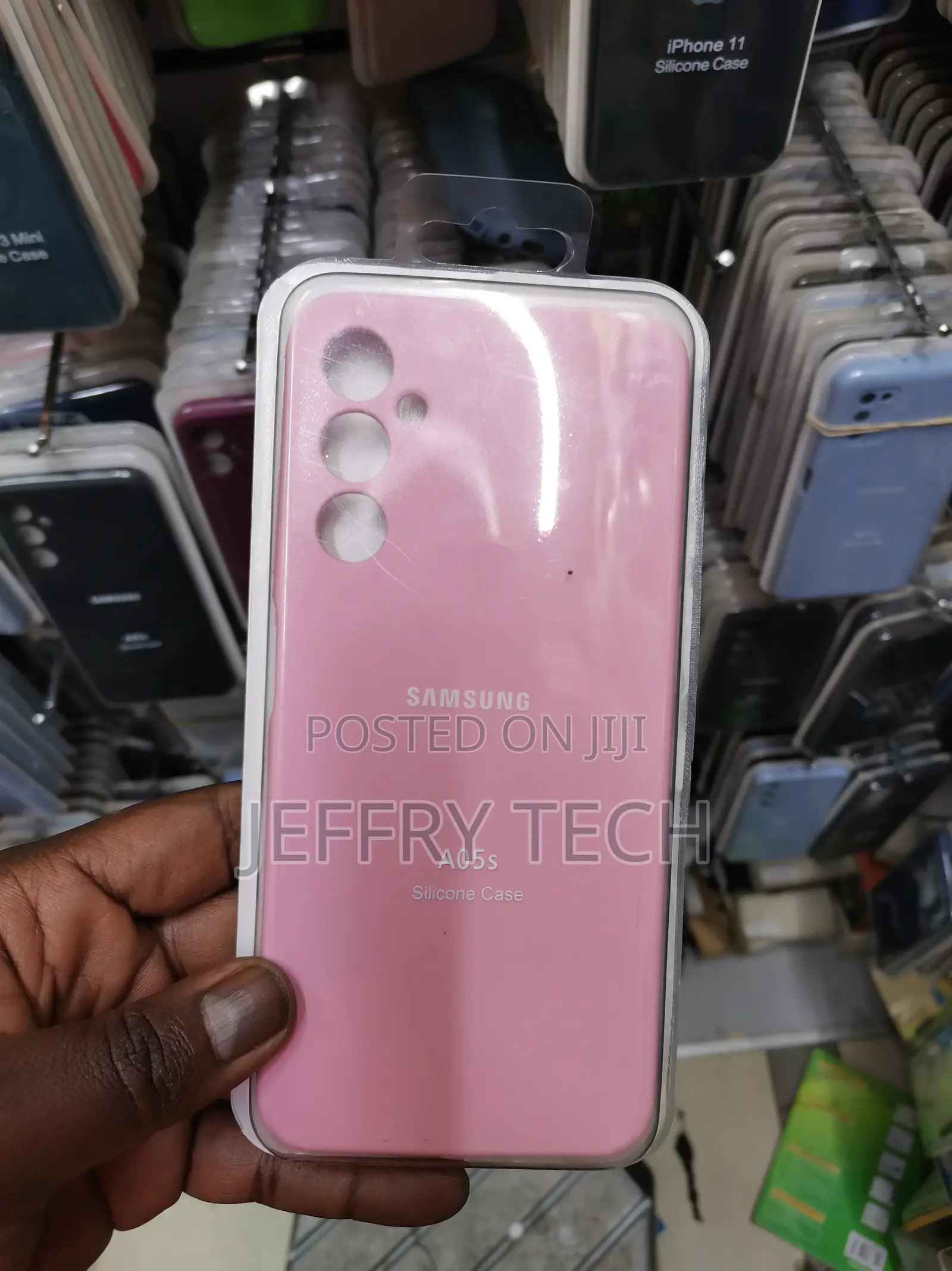 Samsung Galaxy A05S Case, Soft Silicone Gel Bumper Case-Pink