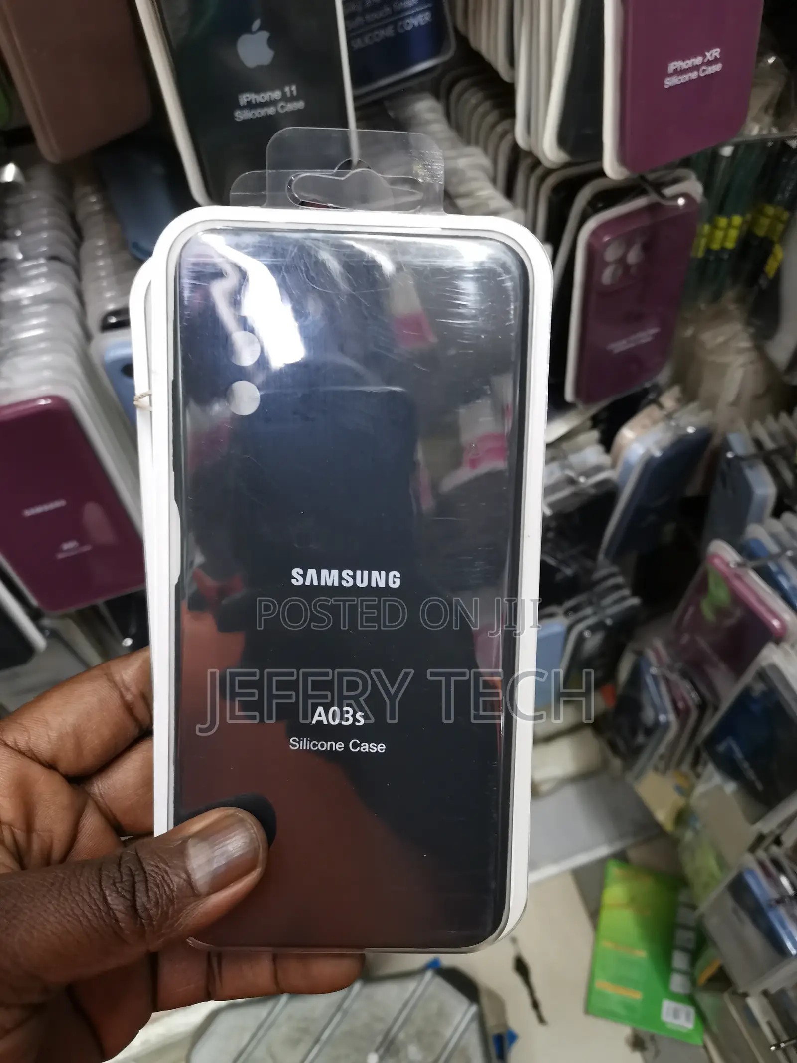 Samsung Galaxy A03S Case Shockproof Soft Silicone Case-Black