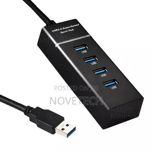 4-Port USB 3.0 Hub Usb Extender for PC Mac Desktop Laptop