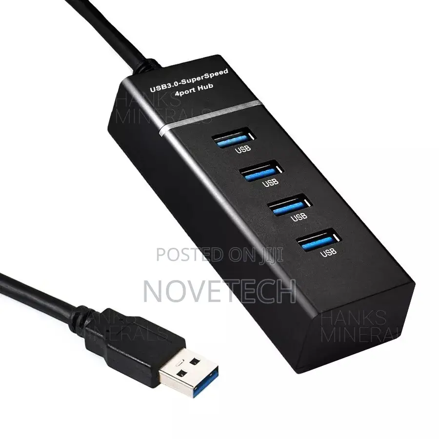 4-Port USB 3.0 Hub Usb Extender for PC Mac Desktop Laptop