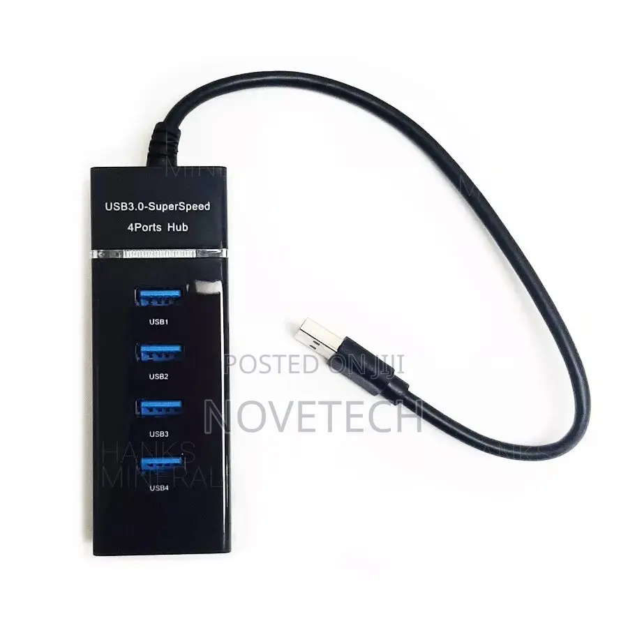 4-Port USB 3.0 Hub Usb Extender for PC Mac Desktop Laptop