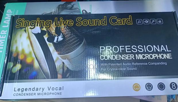 Singing Live Sound Card Condenser Microphone