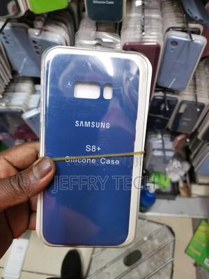 Samsung Galaxy S8 Plus Soft Silicone Protective Case-Blue - thumbnail 2