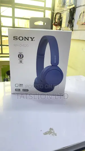 Sony Wh-Ch520 Wireless Original on-Ear Headphones (Blue)