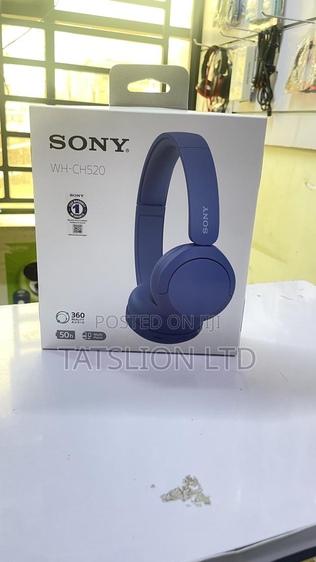 Sony Wh-Ch520 Wireless Original on-Ear Headphones (Blue)