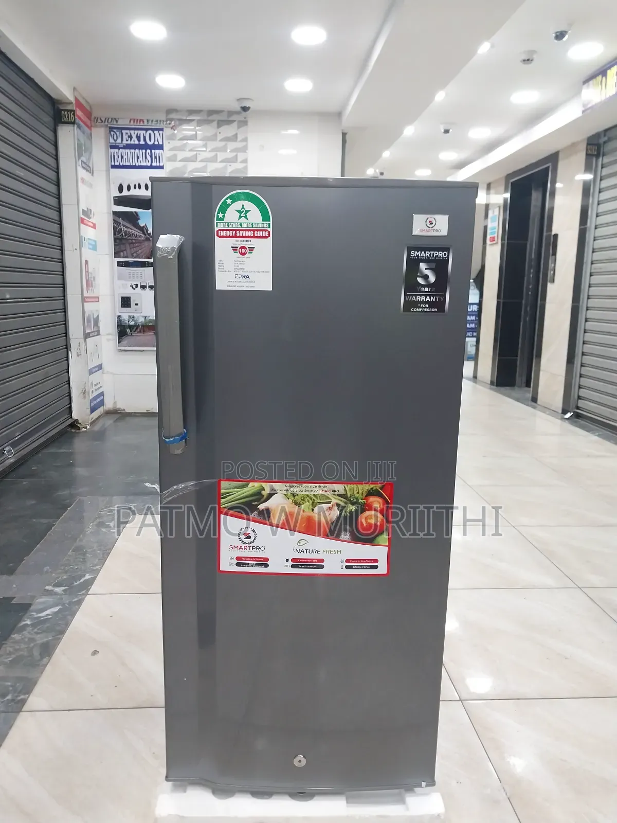 Fridge, 150L Smartpro Refrigerator Energy Efficient