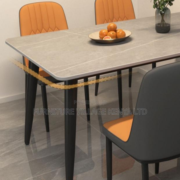 Dining Set: Rectangular Dining Table With 4 Seats - thumbnail 2