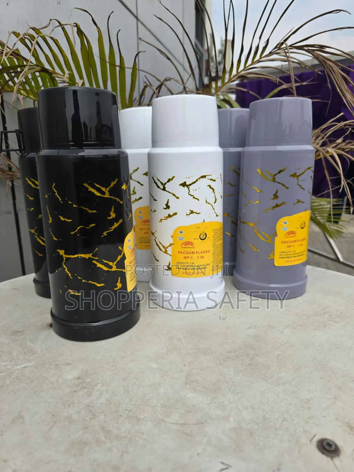 Luxurious Flask With Golden Patch