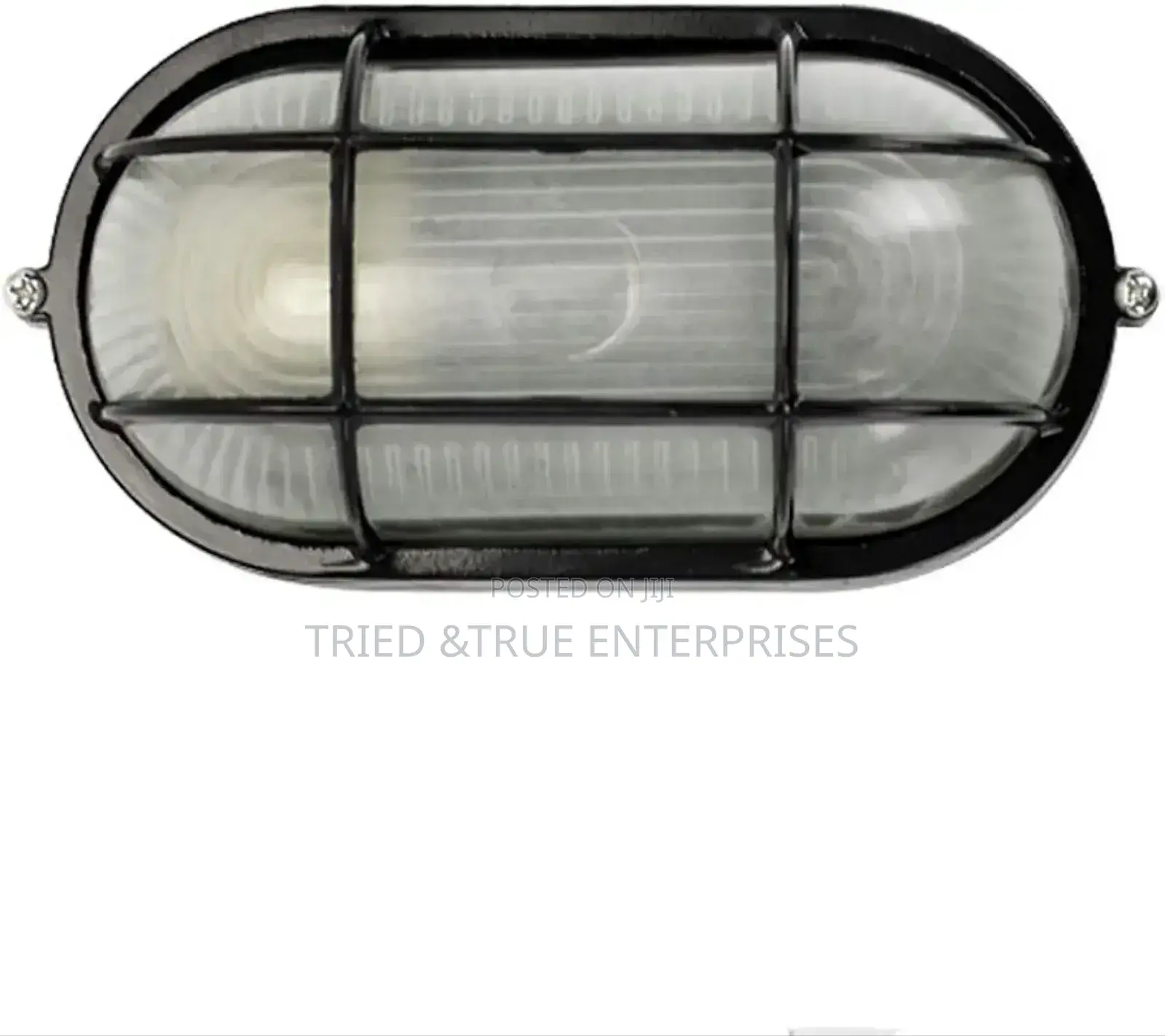 Black Oval LED Bulkhead Wall Light Gvf8