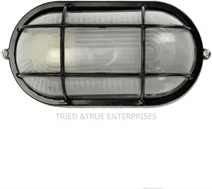 Black Oval LED Bulkhead Wall Light Gvf8