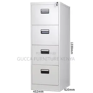 Cabinets: Office Vertical 4-Drawer Steel Storage Cabinet
