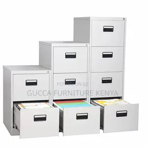 Cabinets: Office Vertical 4-Drawer Steel Storage Cabinet