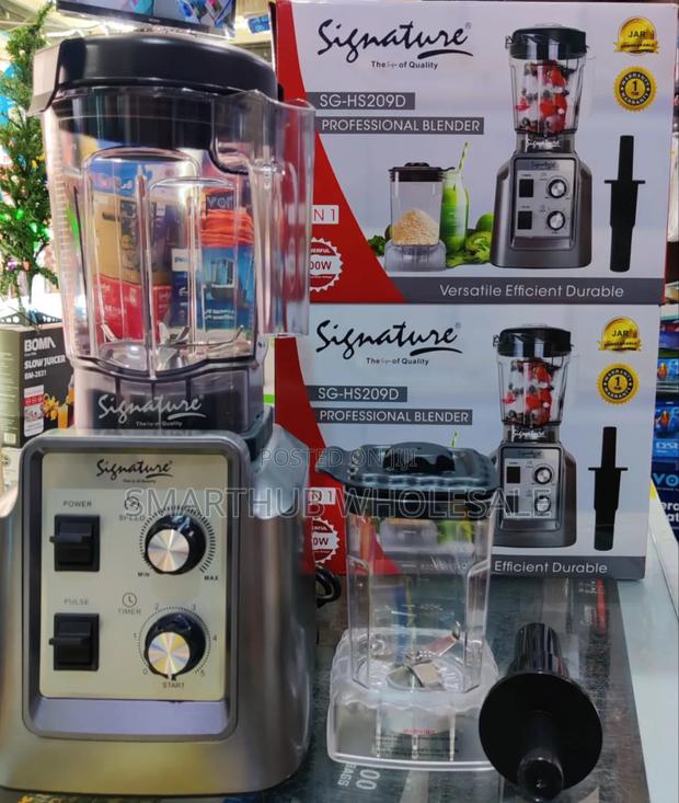 Signature Commercial 2in1 Blender With 2 Jars 1800w Sh-209d