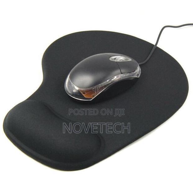 Wrist Comfort Mousepad Mat - Black - main view