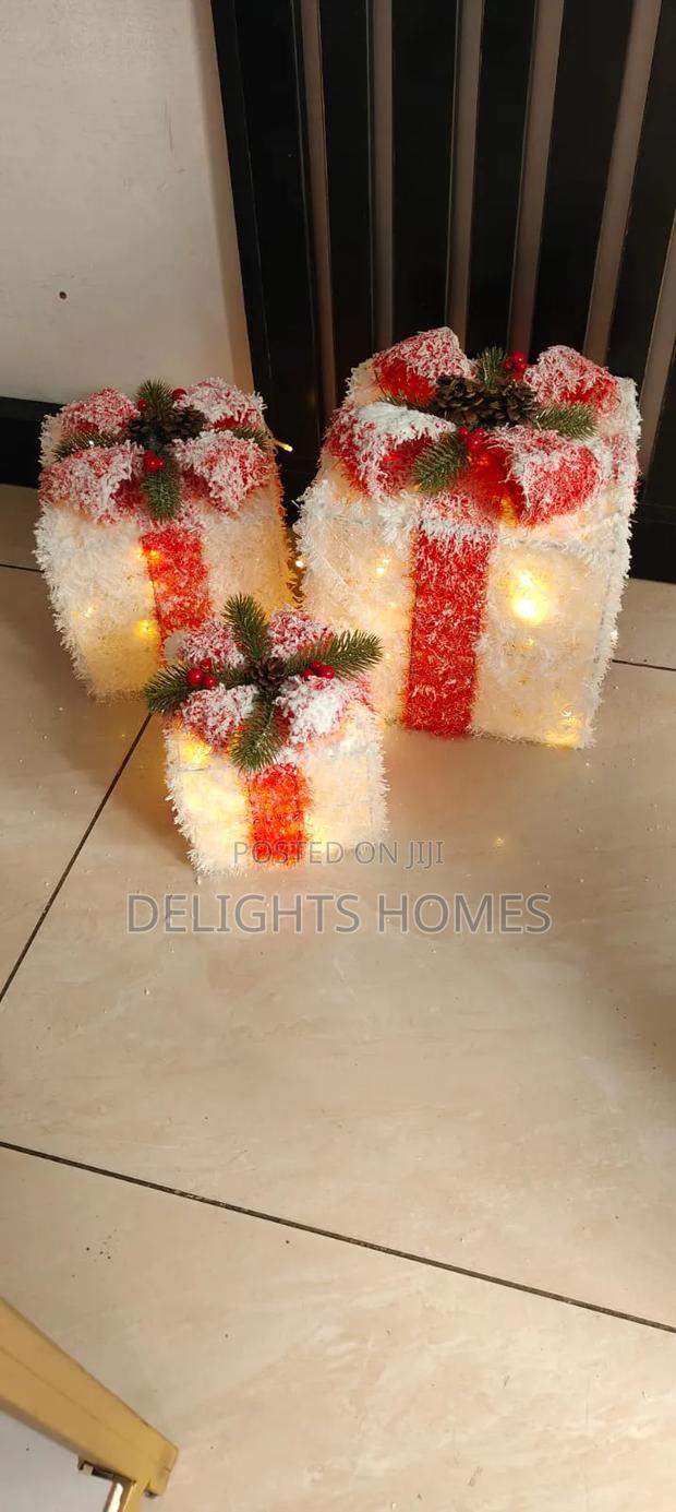 3pcs Set Snow Lighted Gift Box*