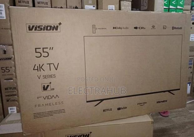 Vision Plus 55 Inch Smart Vidaa Frameless TV New Sealed - main view