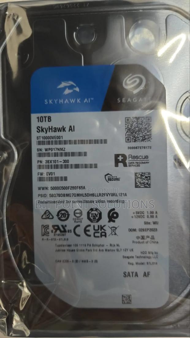 Seagate 10tb Skyhawk AI Harddisk ! Seagate 10tb Sata AF - main view