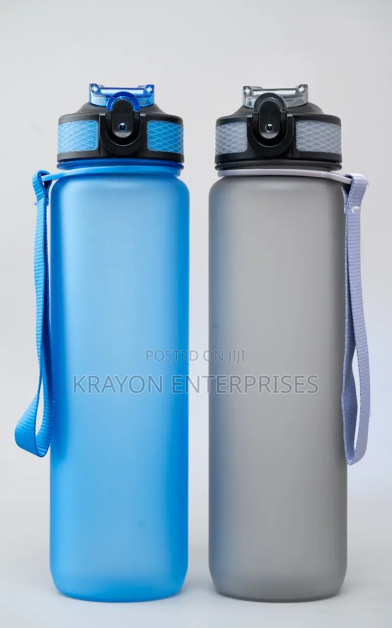 Blue and Grey One Litre Bottles