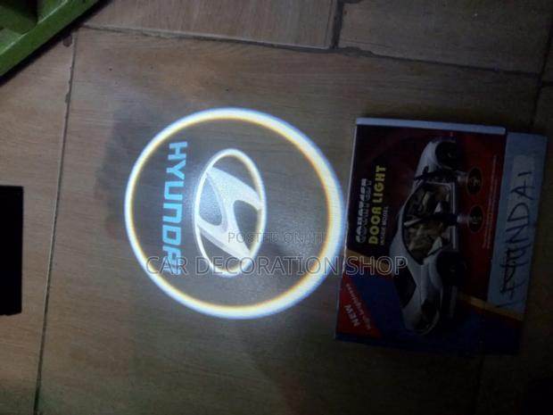 2pc Door Hyundai Door Laser Logo Light