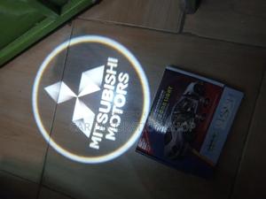 Mitsubishi Motors 2pc Door Open Floor Logo Light