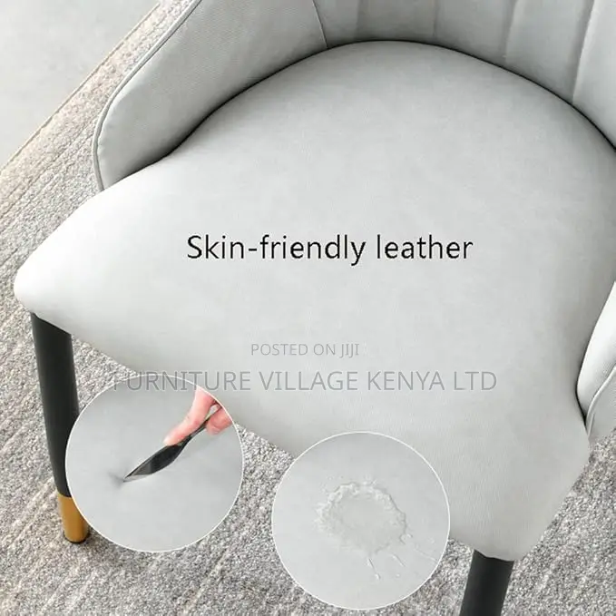 Dining Chairs: 2 Seat Faux Leather Home Chair