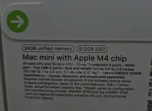 New Desktop Computer Apple Mac Mini M4 24GB SSD 512GB
